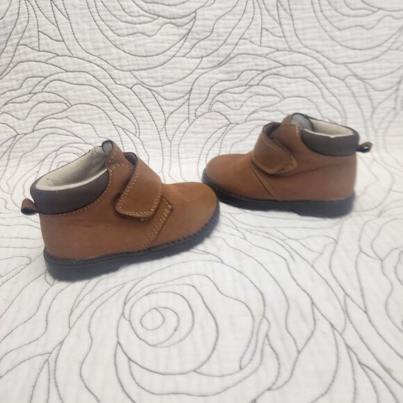 [T6] H&M Boys Beige/Brown Ankle Boots - Picture 8 of 11